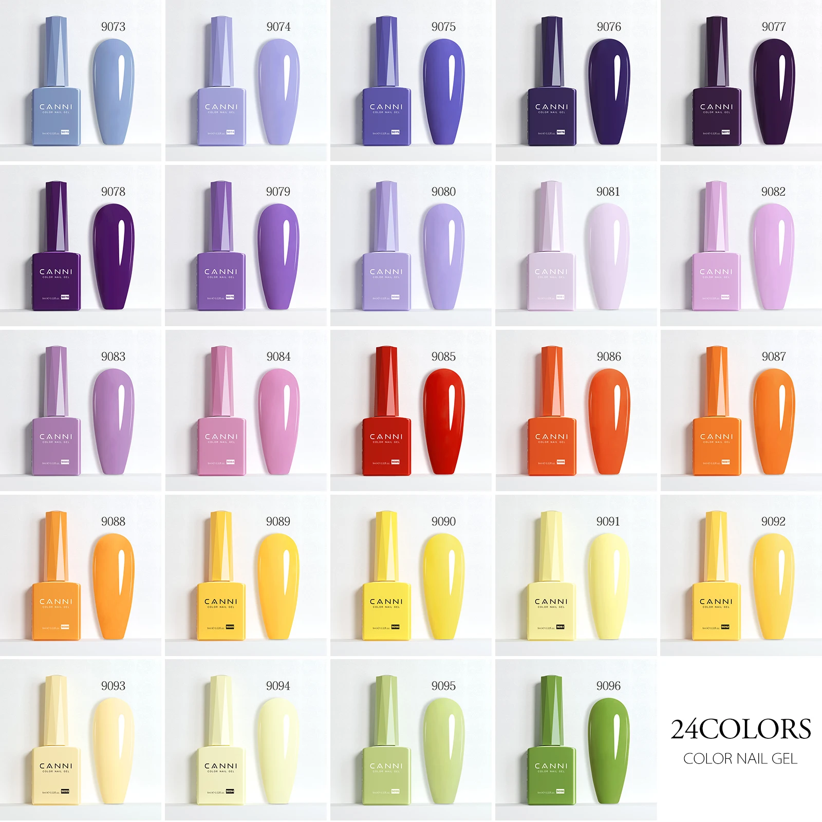 CC8 CANNI 9ml Nail Gel Polish HEMA FREE Summer Nails Color Soak Off UV LED Semi Permanent Smoothy Texture Nail Art Manicure