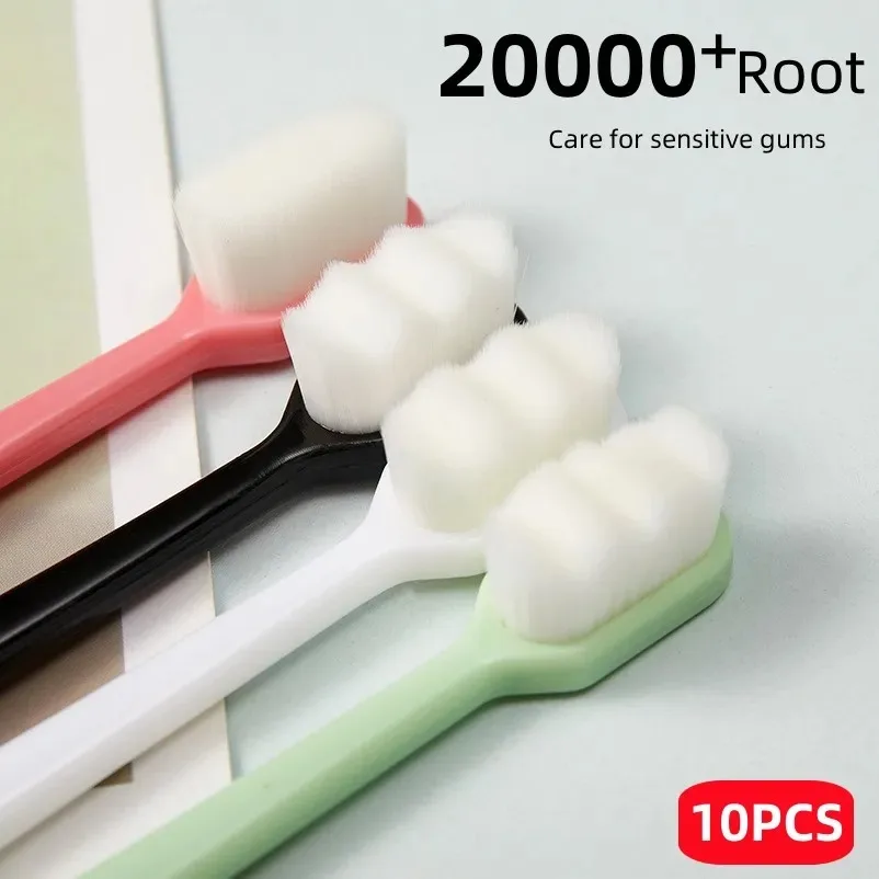 Adult Toothbrush Ultra Soft-bristled Toothbrush Nano Toothbrush for Sensitive Gums Extra Toothbrushes Sensitive Teeth