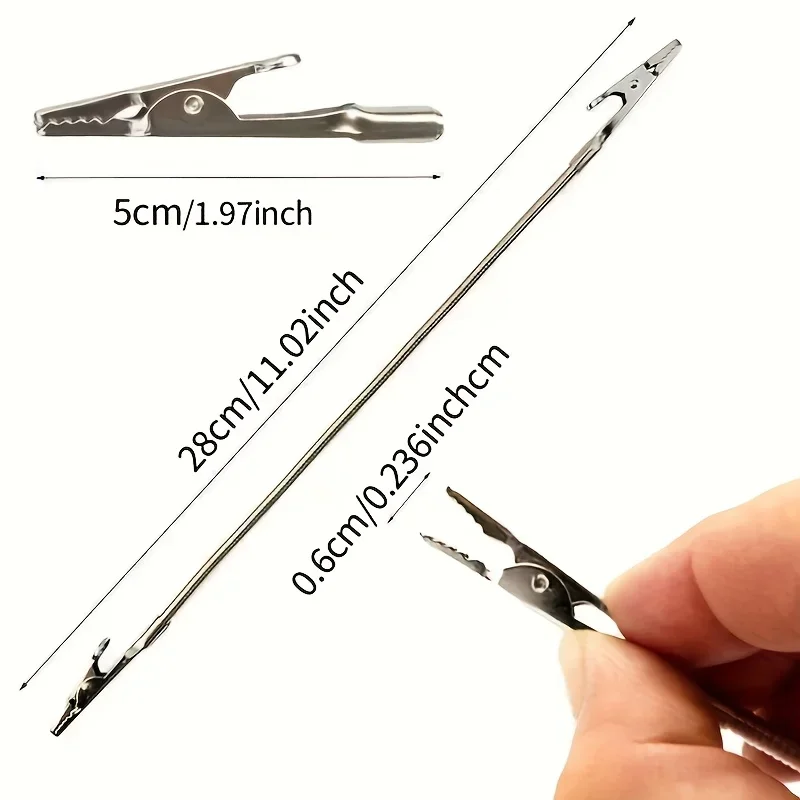 1/3pcs Double-ended Mosquito-repellent Incense Clip Universal Crocodile Clip Bracket Broken Incense Clip Extended Hose