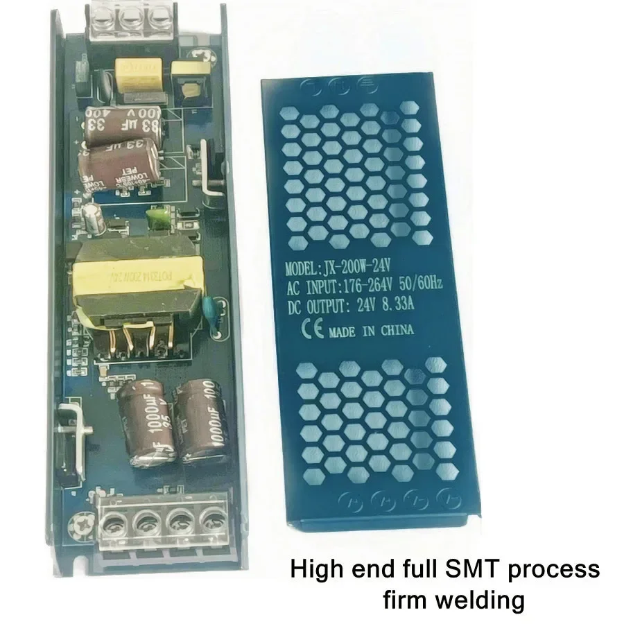Ultra Thin 12V/24V LED Power Supply Adapter 60W 100W 200W 300W 400W Lighting Transformer 5A 12A LED Strip Switch Driver Lamp