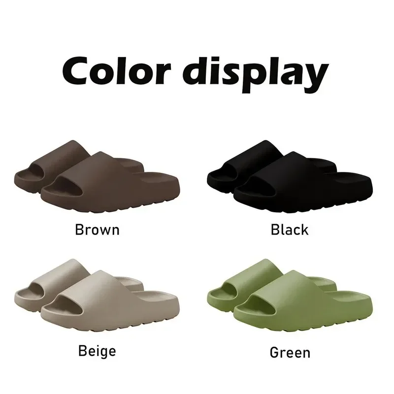 Coconut Slippers Cloud Thick-soled Sandals Summer Fashion Soft Bottom Beach Men Slippers Women's Sandals EVA Slides