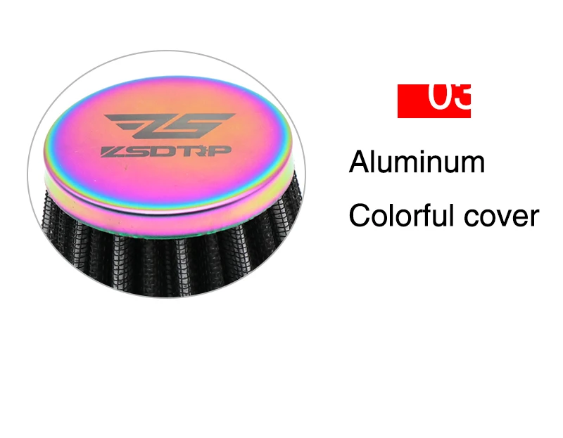 ZSDTRP Universal 35/38/42/45/50/55/58mm Motorcycle Air Filter Intake Pipe for 50cc 110cc 125cc 250cc ATV Dirt Bike Accessories