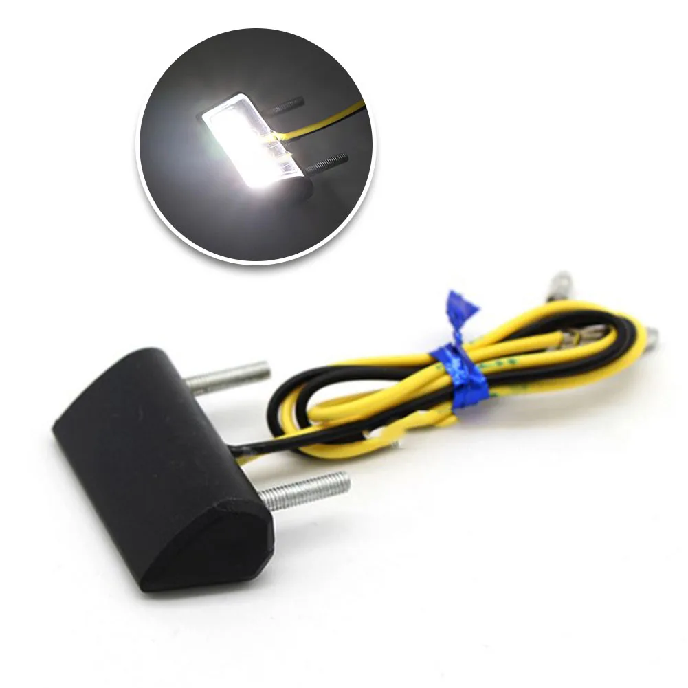 12V Motorcycle LED License Light LED Rear Tail Number Light Waterproof Motorcycle License Light LED Rear Tail Number Light