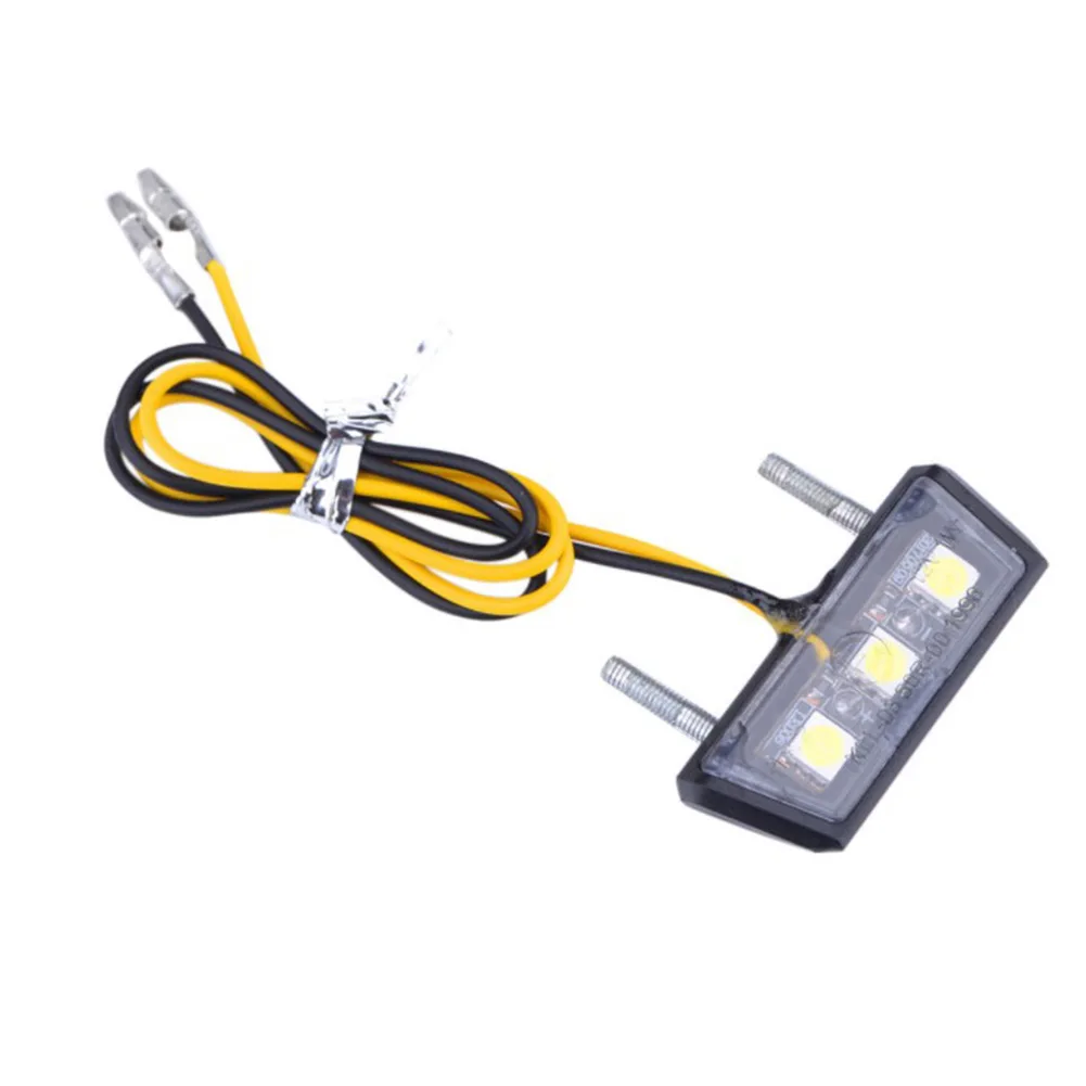 12V Motorcycle LED License Light LED Rear Tail Number Light Waterproof Motorcycle License Light LED Rear Tail Number Light