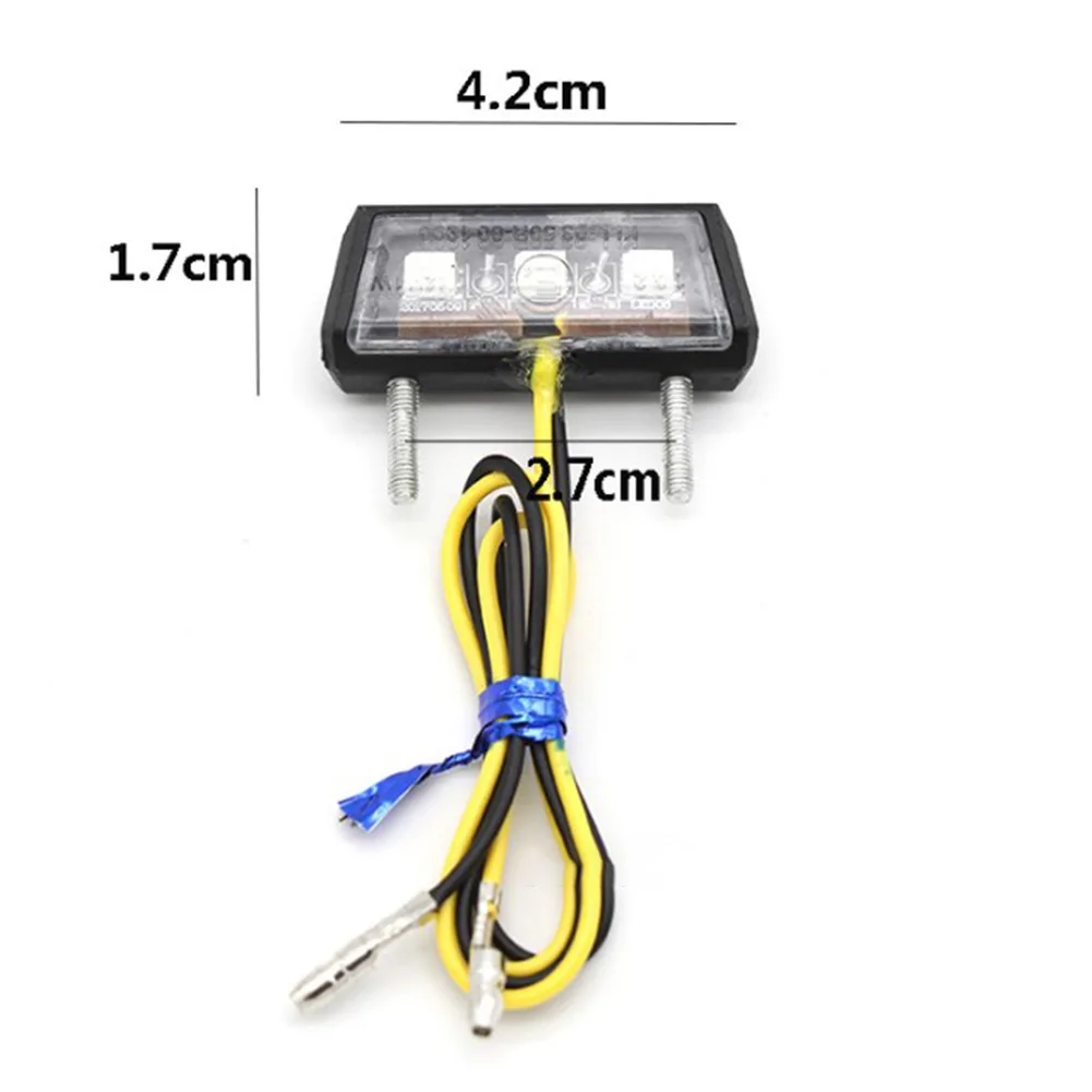12V Motorcycle LED License Light LED Rear Tail Number Light Waterproof Motorcycle License Light LED Rear Tail Number Light