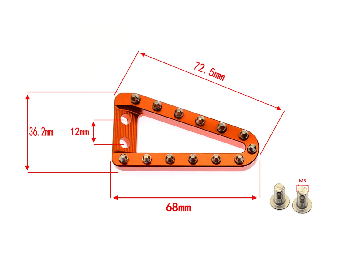 Rear Brake Pedal Lever Step Plate Tip For KTM SX SXF XC XCF XCW EXC EXCF For GasGas For Husqvarna FC TC FE TE FX TX 2016-2022