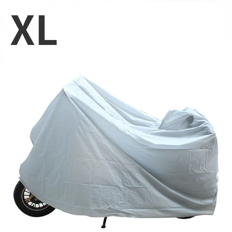 XL Motorcycle Clothing PEVA Single Layer Rainproof Sunscreen Bicycle Cover Electric Vehicle Protective Rain Protection