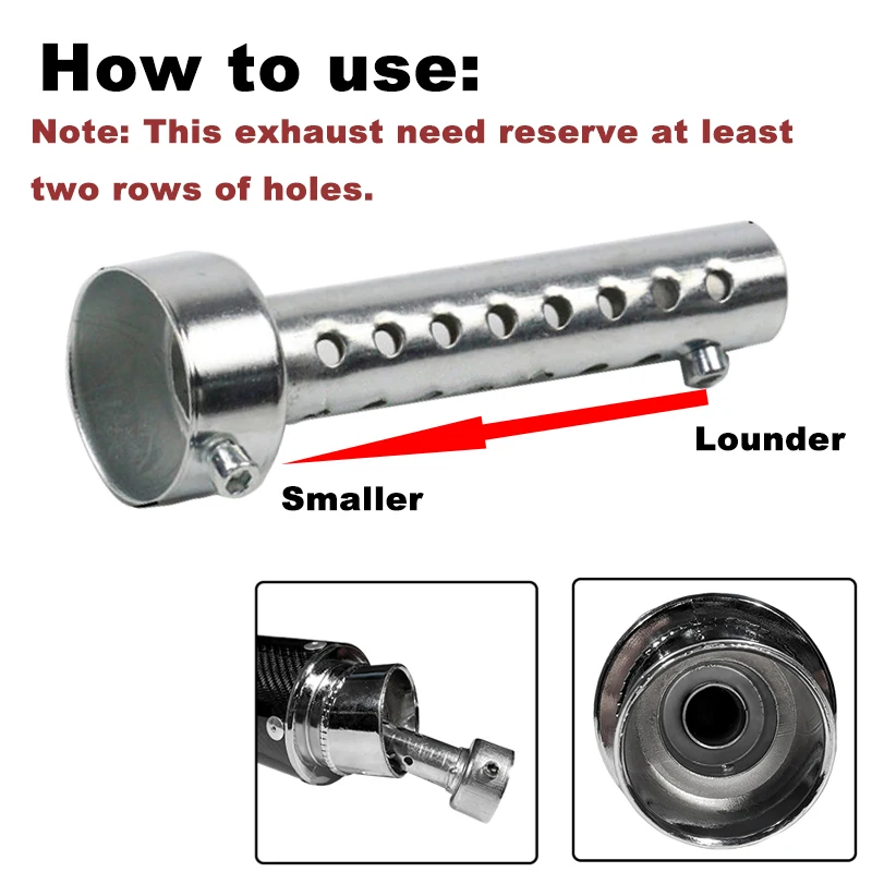 Universal Motorcycle 35mm 42mm 45mm 48mm 60mm DB Killer Exhaust Can Muffler Insert Baffle DB Killer Silencer Stainless Steel