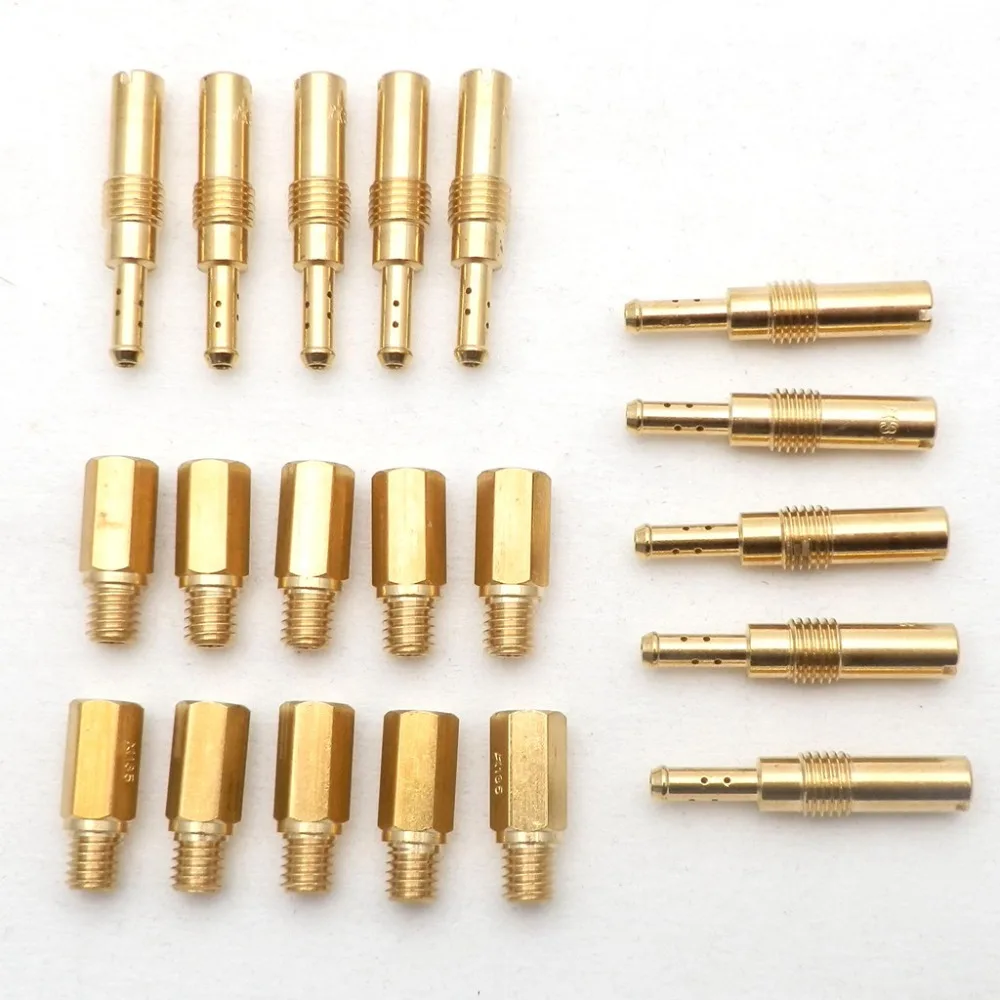 10pcs PWK PWM Jet Motorcycle Carburetor Main Jets Slow Pilot Jets For Keihin OKO CVK NSR KSR Carb Set Injector Nozzle Carburador