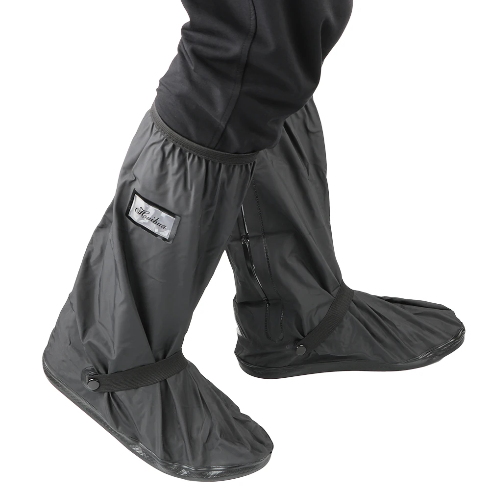 Reusable Motorcycle Scooter Dirt Bike Rain Shoes Cover Non-Slip Boot Covers Unisex Bicycle Shoes Protectors For Rainy Snowy Day