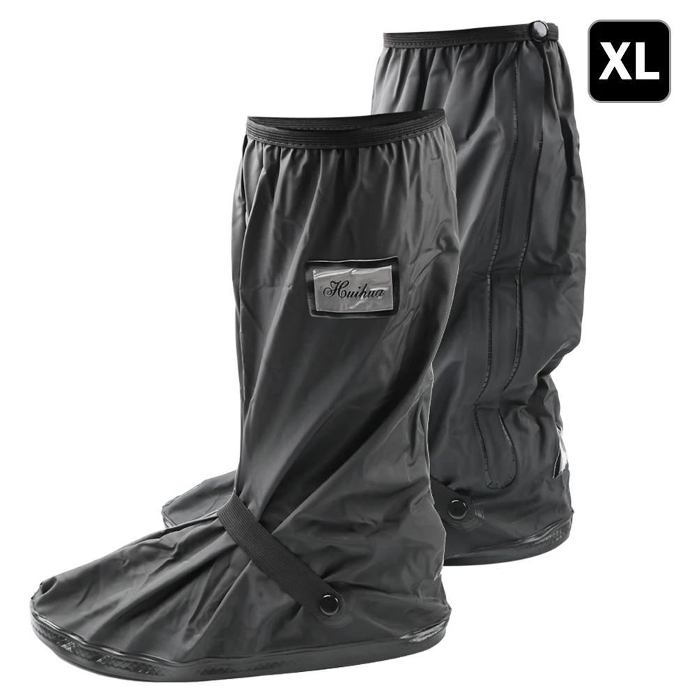 Reusable Motorcycle Scooter Dirt Bike Rain Shoes Cover Non-Slip Boot Covers Unisex Bicycle Shoes Protectors For Rainy Snowy Day