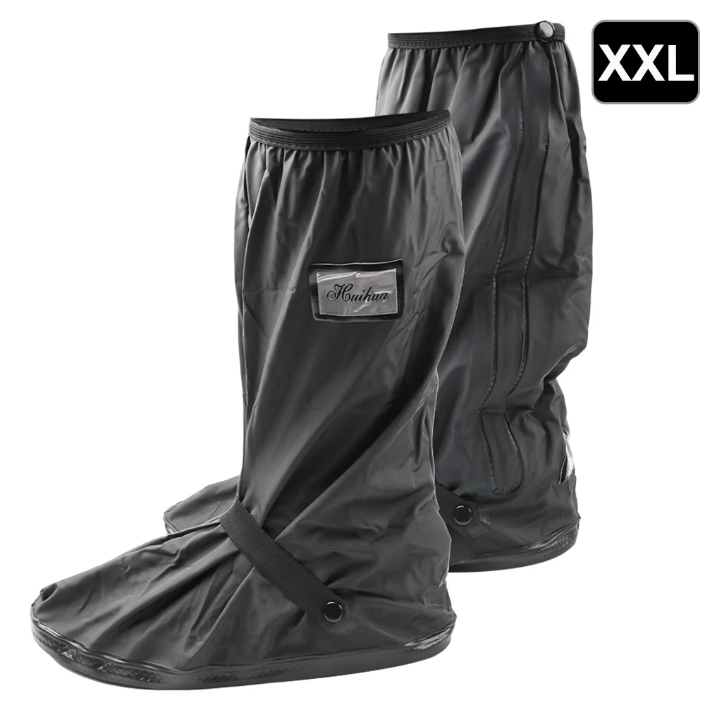 Reusable Motorcycle Scooter Dirt Bike Rain Shoes Cover Non-Slip Boot Covers Unisex Bicycle Shoes Protectors For Rainy Snowy Day