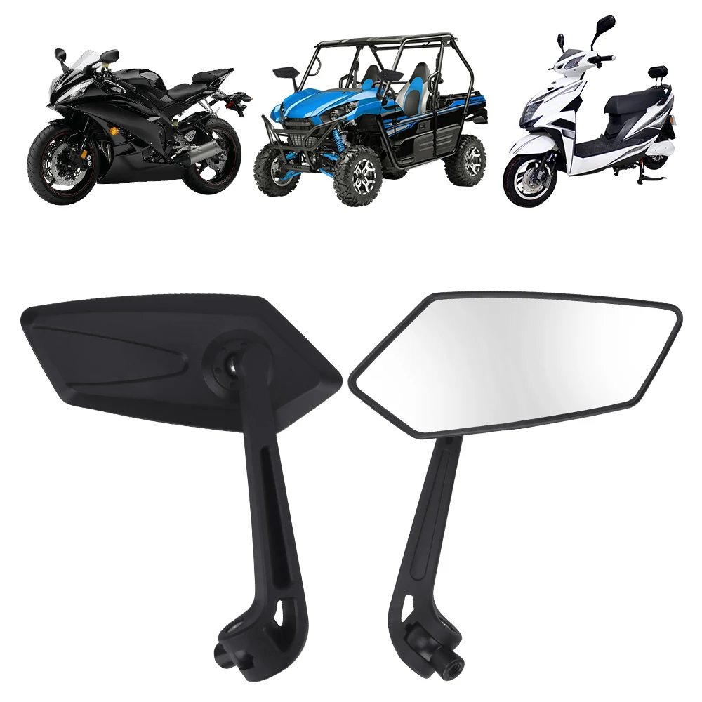 YOSOLO Motorcycle Rearview Mirrors For Cafe Racer Universal Black Motorcycle Accessories Side Mirrors