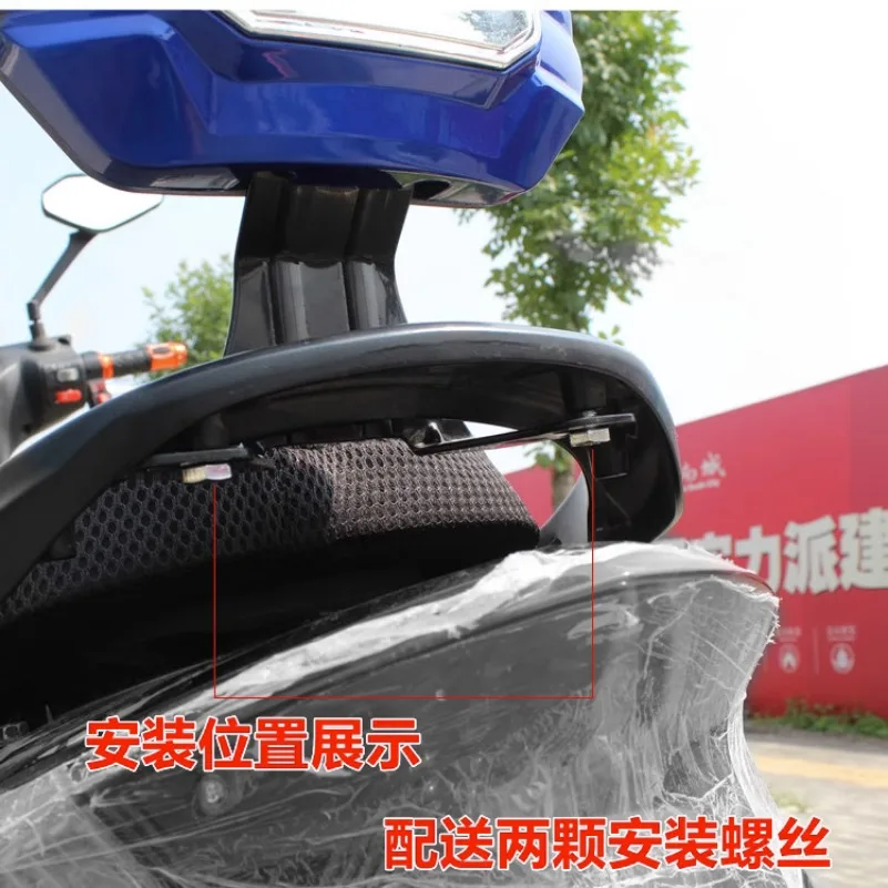 Universal Motorbike Drivers Backrest Stainless Steel Durable Back Rest Pad Passenger Seat Cushion Motorcycle Parts Accessories