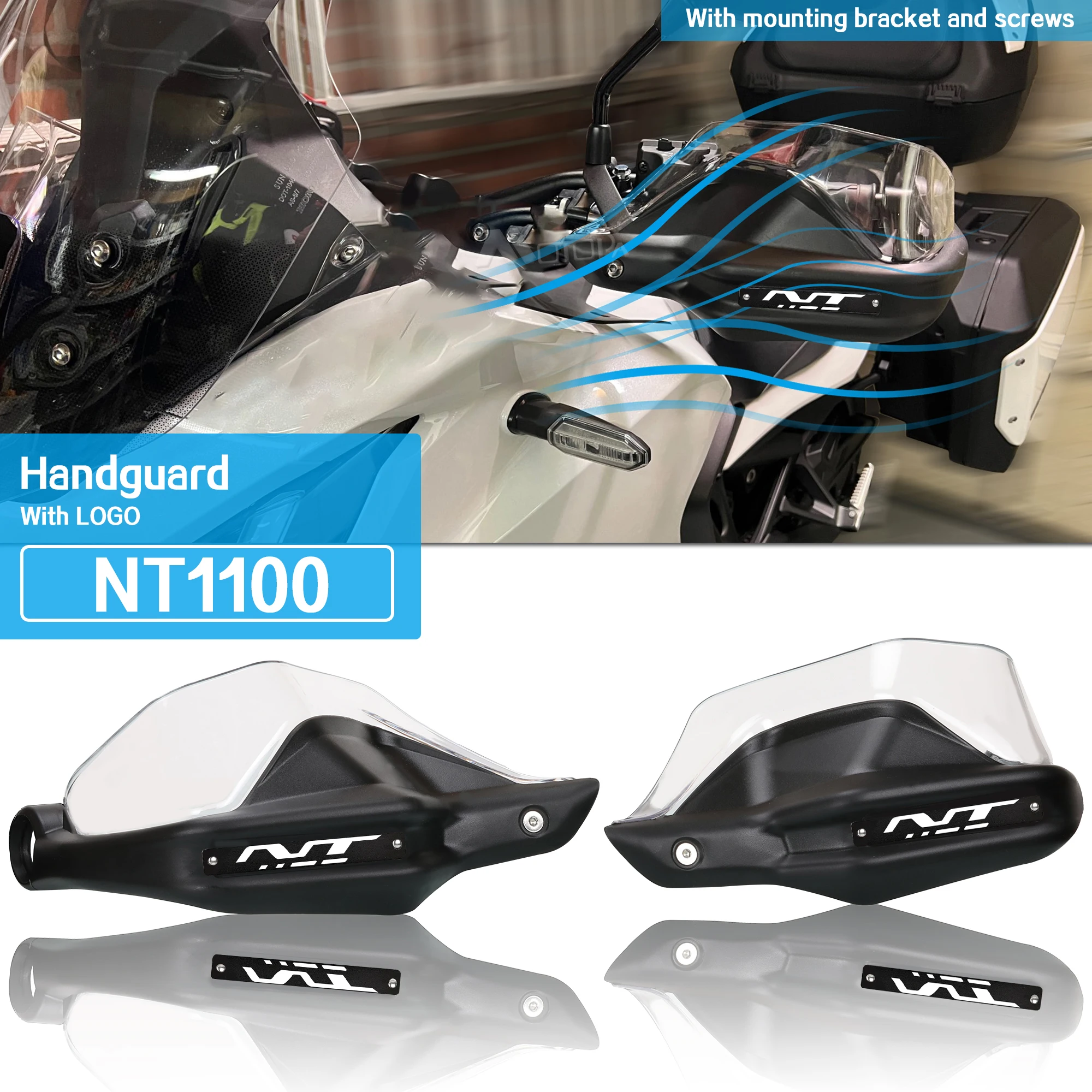 For HONDA NT1100 NT 1100 nt 1100 2021-2024 Dedicated Hand Guard Motorcycle NT1100 Handguards Handlebar Guards Windshield