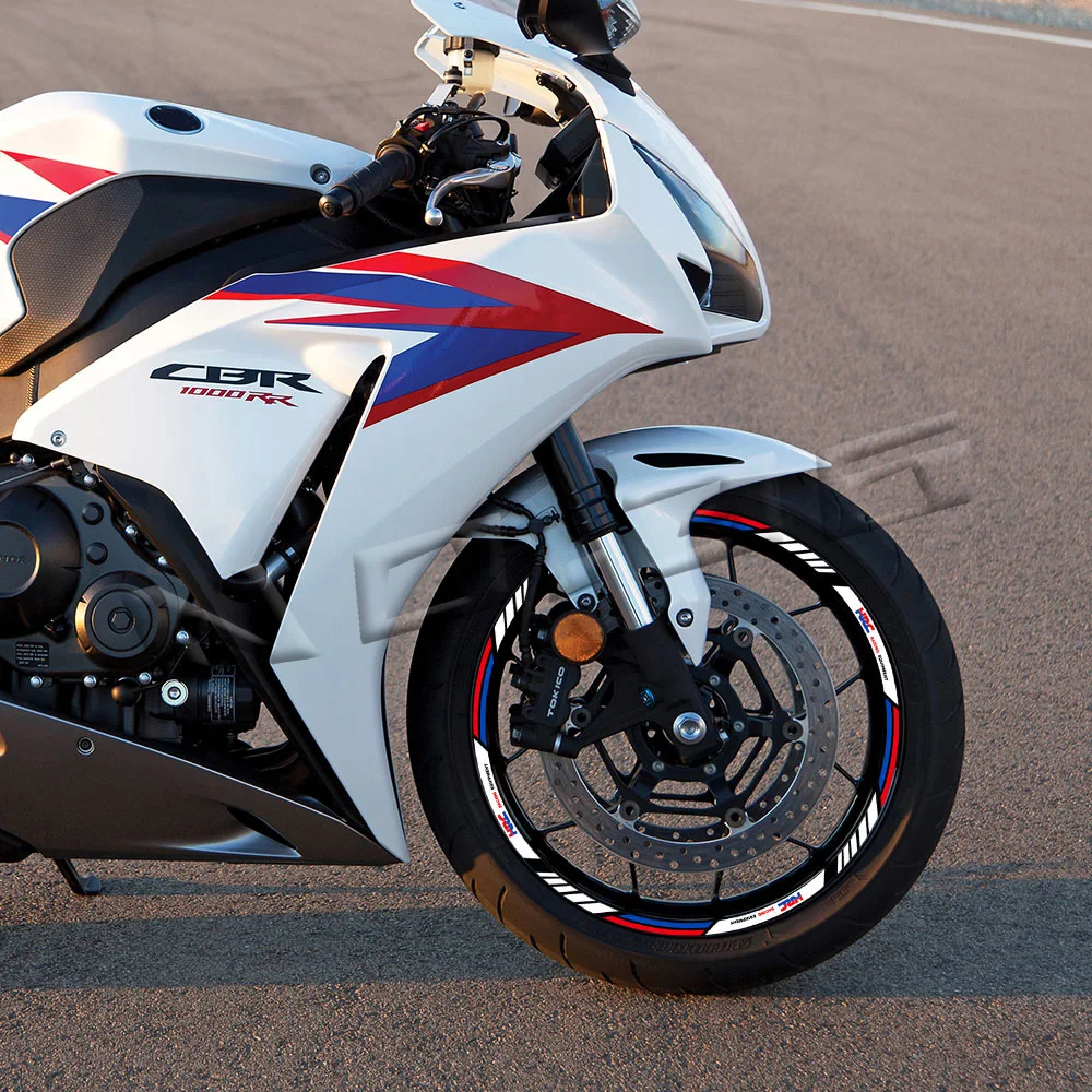 For CBR 1100 CBR1000RR 600RR 125 CBR650/500/300/250 R Motorcycle Wheel Rim Sticker Stripe Decal Tape Accessories