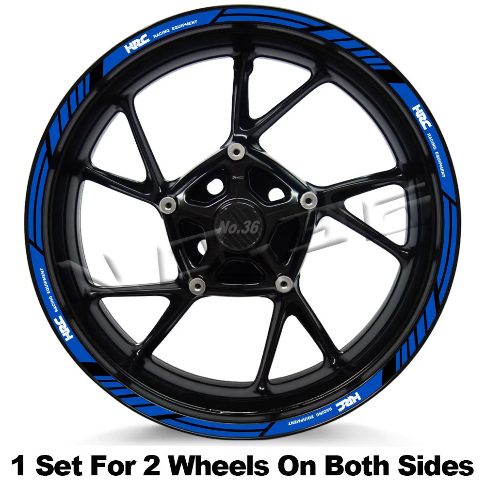For CBR 1100 CBR1000RR 600RR 125 CBR650/500/300/250 R Motorcycle Wheel Rim Sticker Stripe Decal Tape Accessories