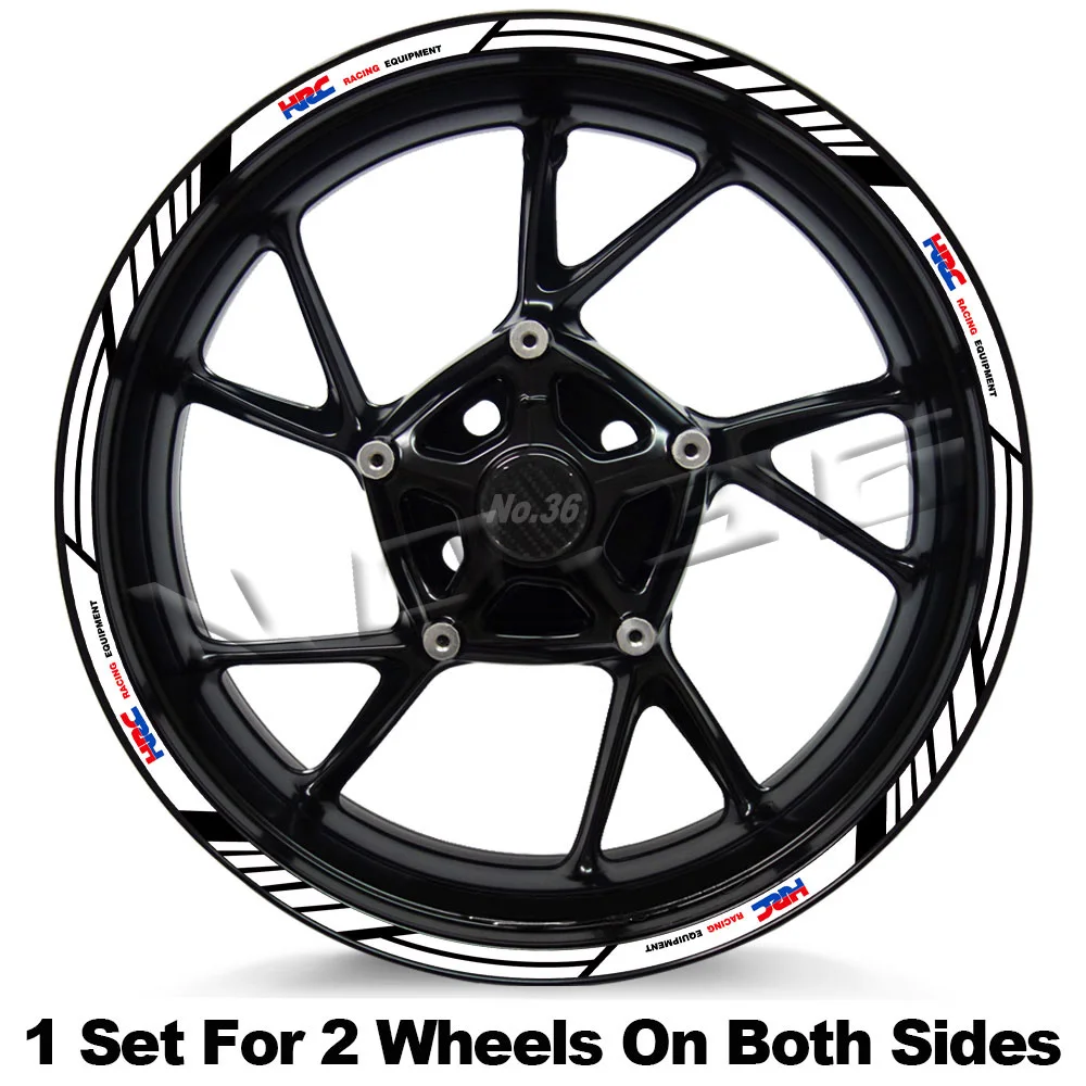 For CBR 1100 CBR1000RR 600RR 125 CBR650/500/300/250 R Motorcycle Wheel Rim Sticker Stripe Decal Tape Accessories