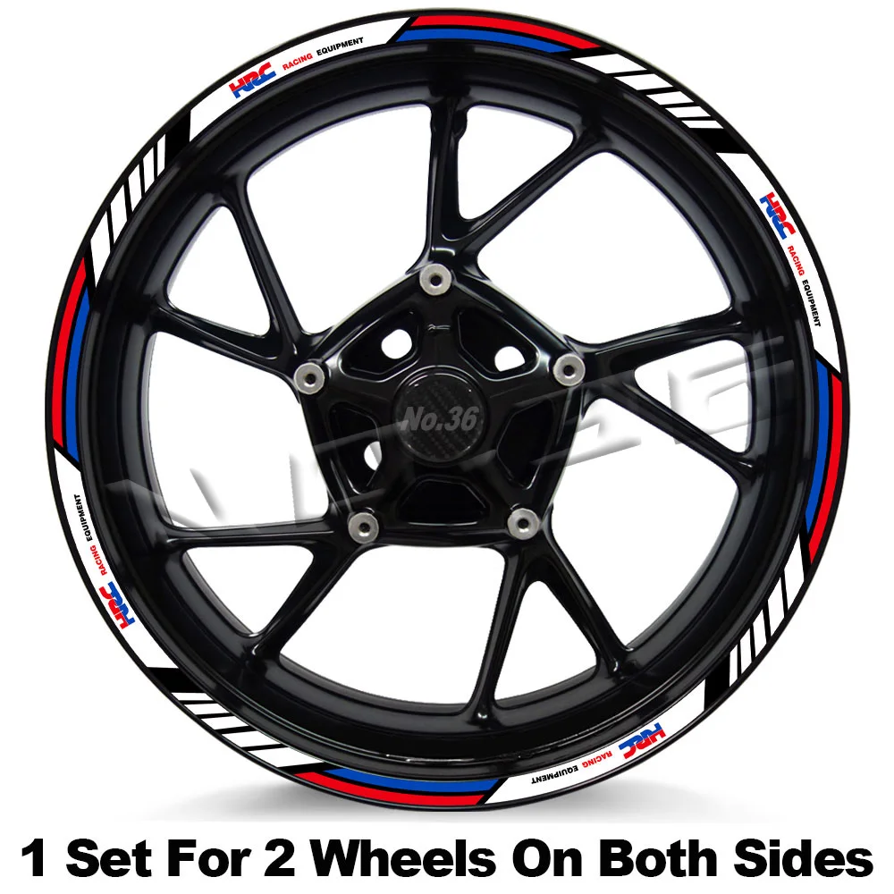 For CBR 1100 CBR1000RR 600RR 125 CBR650/500/300/250 R Motorcycle Wheel Rim Sticker Stripe Decal Tape Accessories