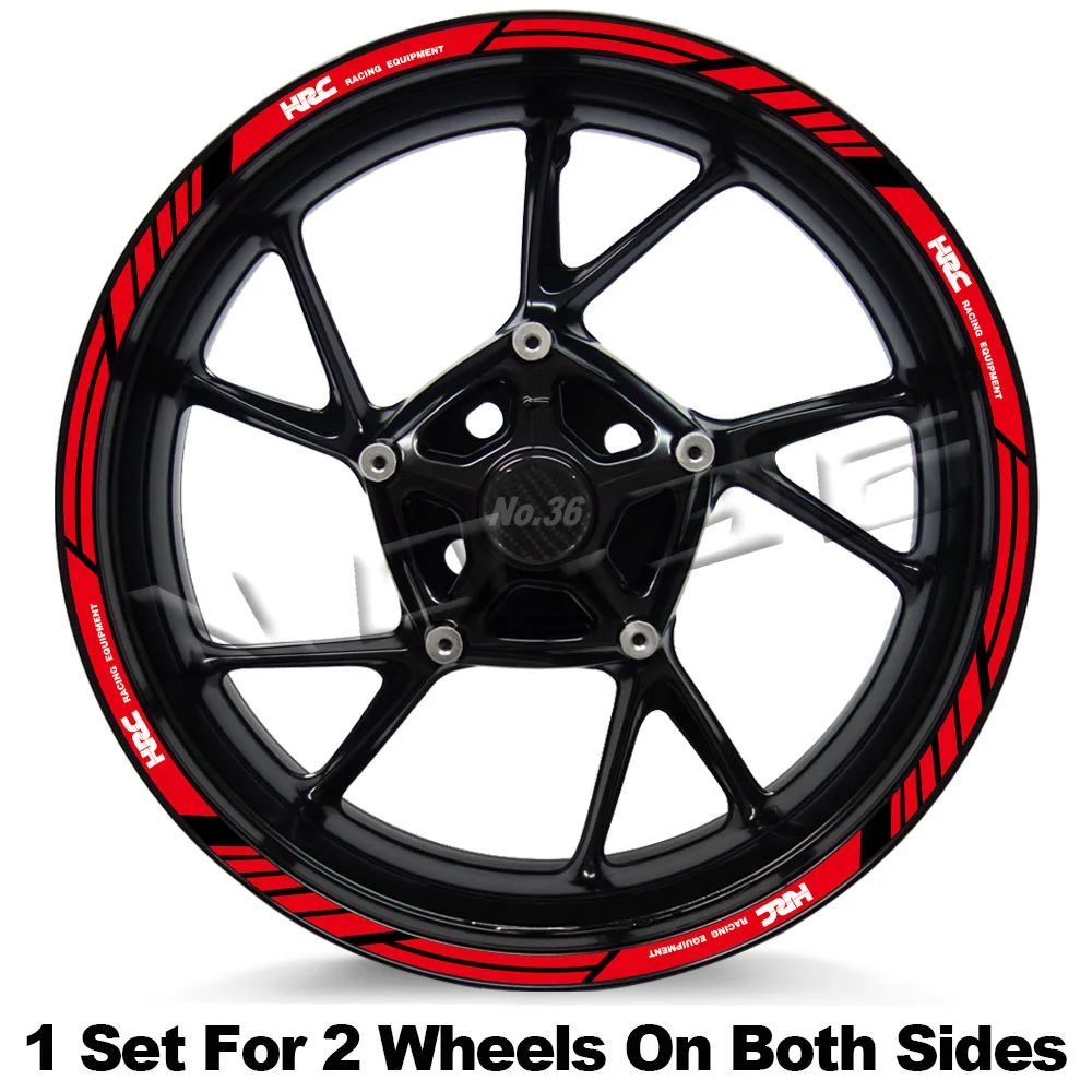 For CBR 1100 CBR1000RR 600RR 125 CBR650/500/300/250 R Motorcycle Wheel Rim Sticker Stripe Decal Tape Accessories