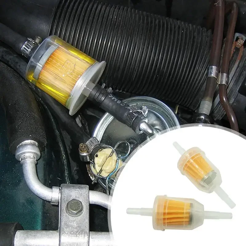 6/1pcs Universal Gasoline Gas Fuel Gasoline Oil Filter for Motorcycle Moped Scooter Motocross Gasoline Fuel Filter Accessories