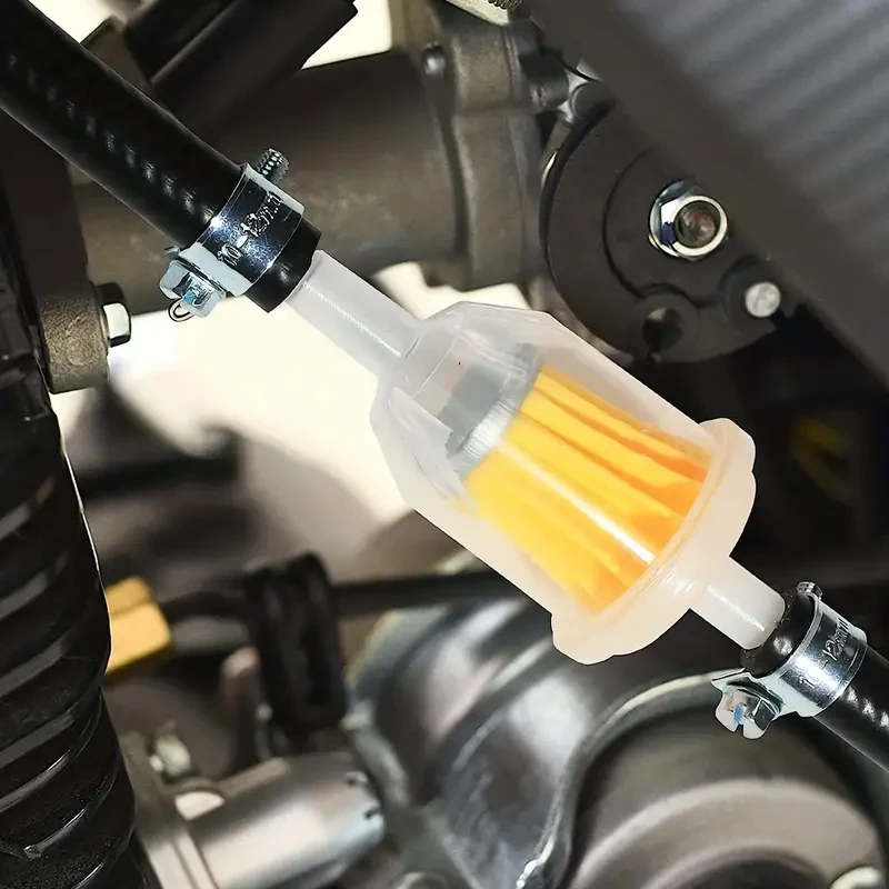 6/1pcs Universal Gasoline Gas Fuel Gasoline Oil Filter for Motorcycle Moped Scooter Motocross Gasoline Fuel Filter Accessories