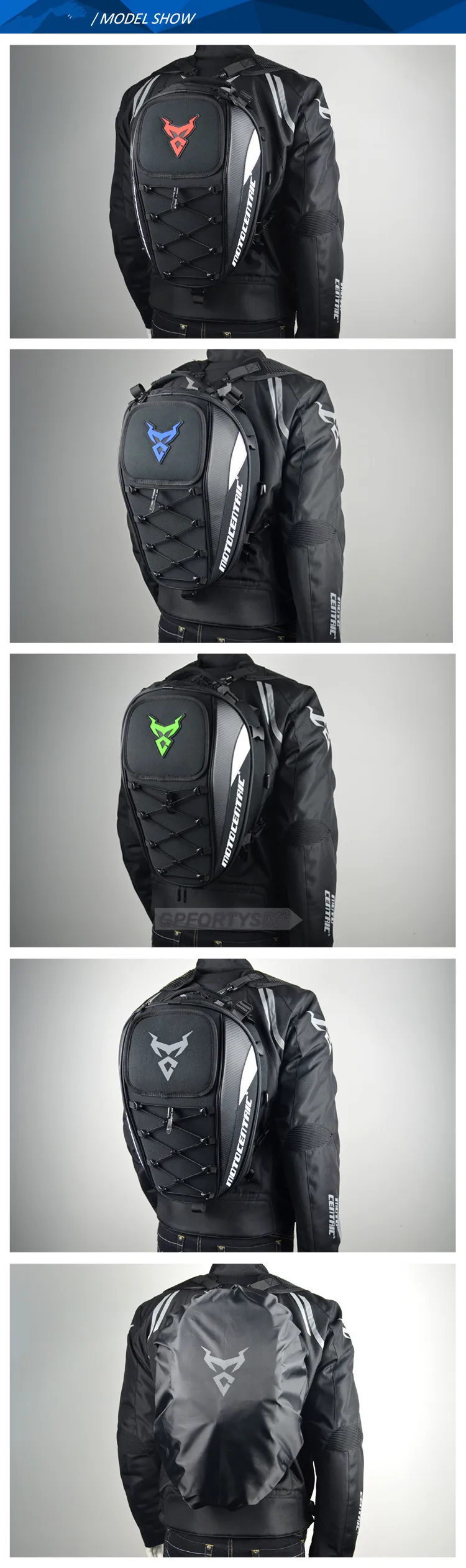 Motocentric Waterproof Motorcycle Tail Bag Multifunction Motorcycle Rear Seat Bag High Capacity Motorcycle Bag Rider Backpack