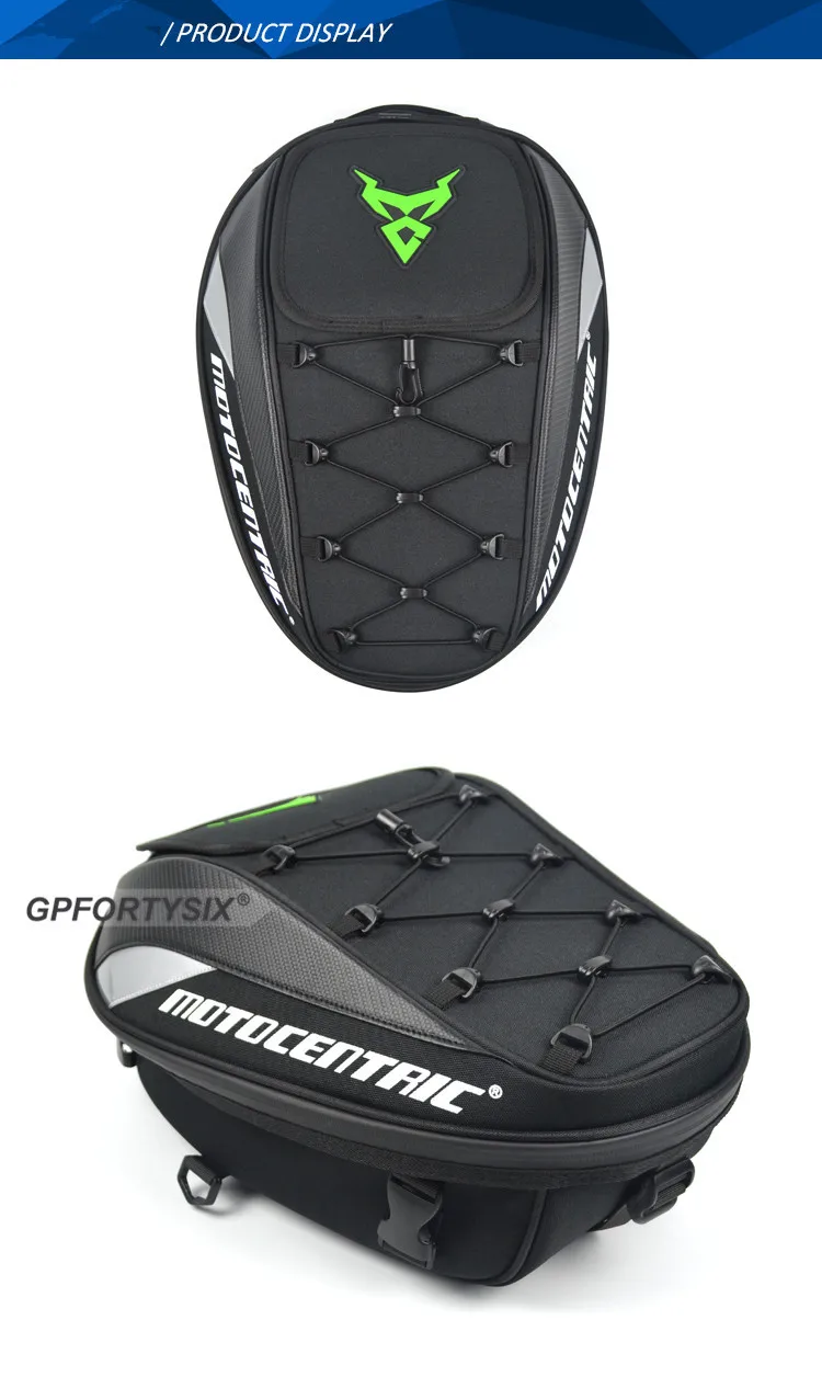 Motocentric Waterproof Motorcycle Tail Bag Multifunction Motorcycle Rear Seat Bag High Capacity Motorcycle Bag Rider Backpack
