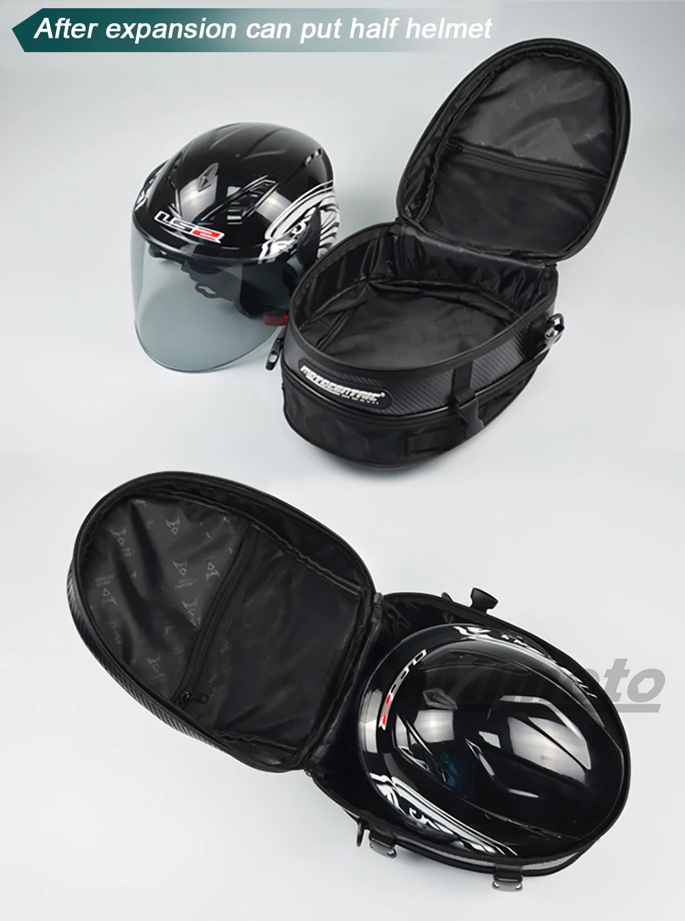 Motocentric Waterproof Motorcycle Tail Bag Multifunction Motorcycle Rear Seat Bag High Capacity Motorcycle Bag Rider Backpack