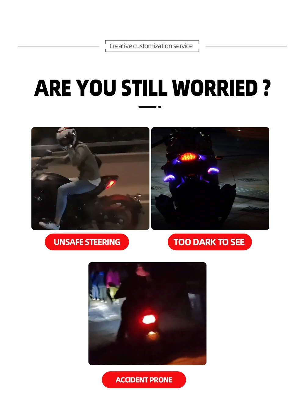 For YAMAHA YZF R7 R9 R25 R125 Motorcycle Accessories Front Rear LED Turn Signal Light Indicator Directional Flasher Blinker Lamp