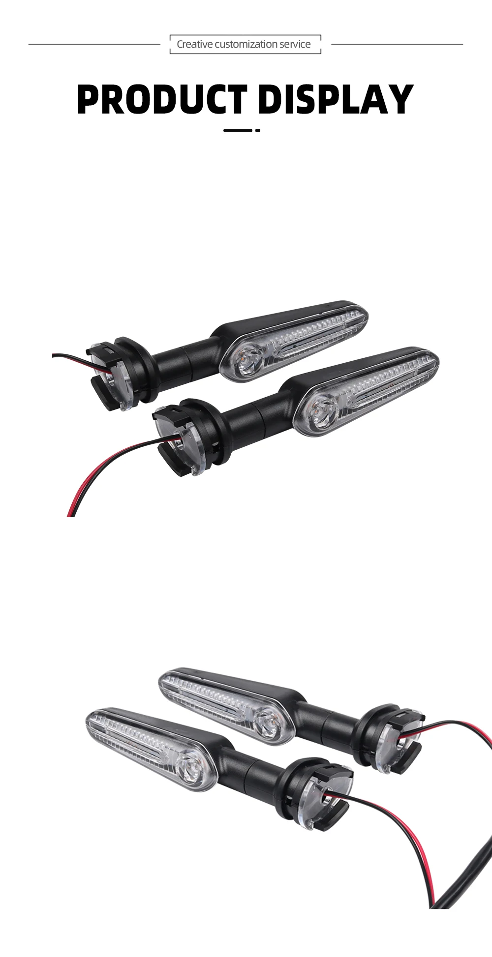 For YAMAHA YZF R7 R9 R25 R125 Motorcycle Accessories Front Rear LED Turn Signal Light Indicator Directional Flasher Blinker Lamp