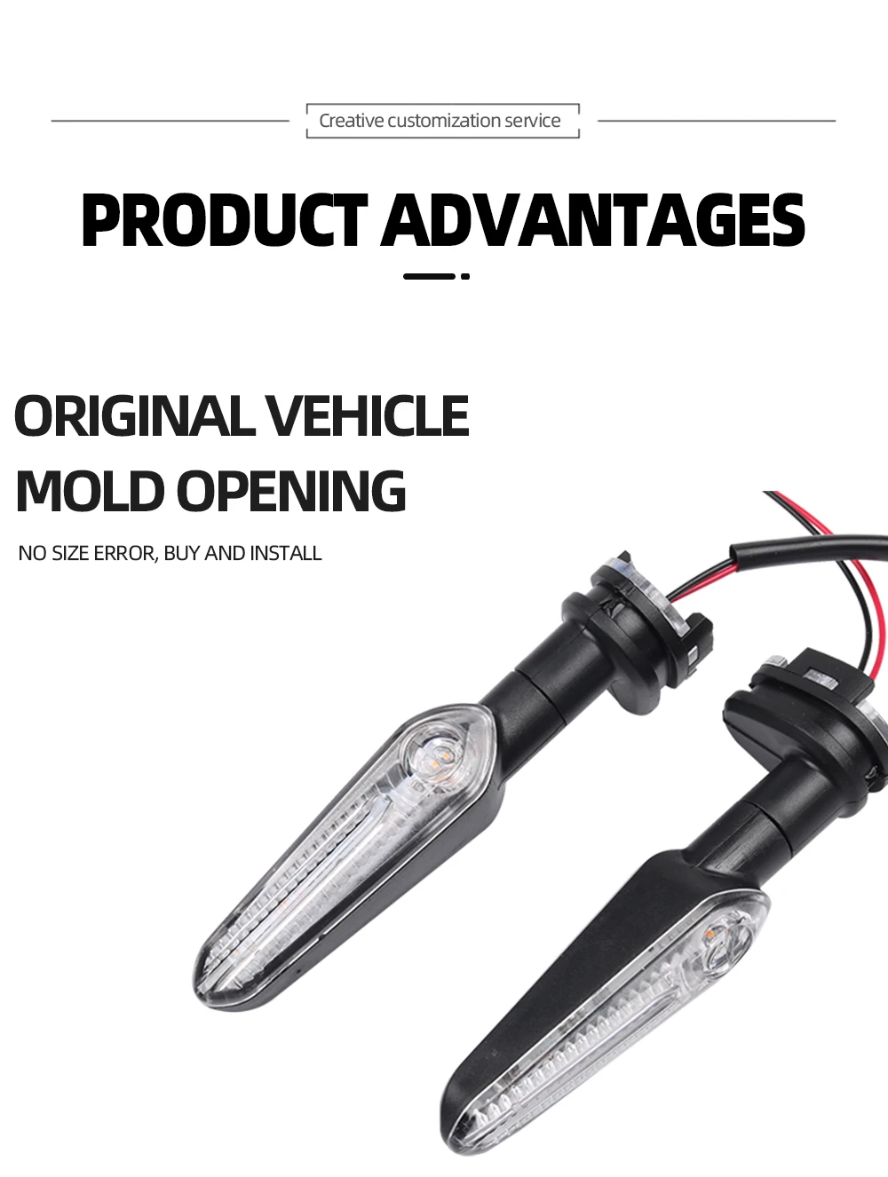 For YAMAHA YZF R7 R9 R25 R125 Motorcycle Accessories Front Rear LED Turn Signal Light Indicator Directional Flasher Blinker Lamp