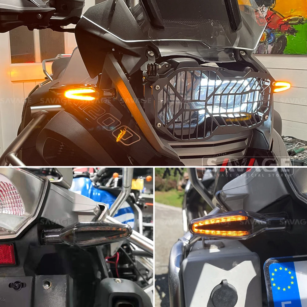 LED Turn Signal Light For BMW R1250GS LC ADV R1250 R1200 R/RS/GS R1200GS R1250RS R1250R Motorcycle Front/Rear Indicator Flashing