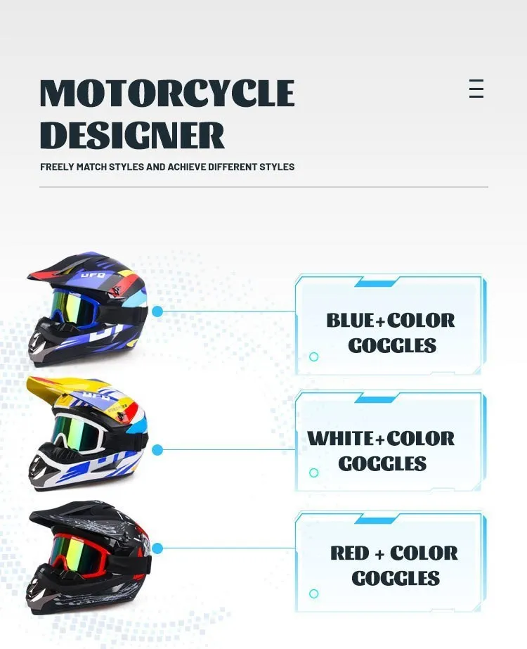 Free Gift For Adults Children Professional Off-road Helmet Motorcycle Helmet Downhill DOT Racing Motorcycle Motor Helmet