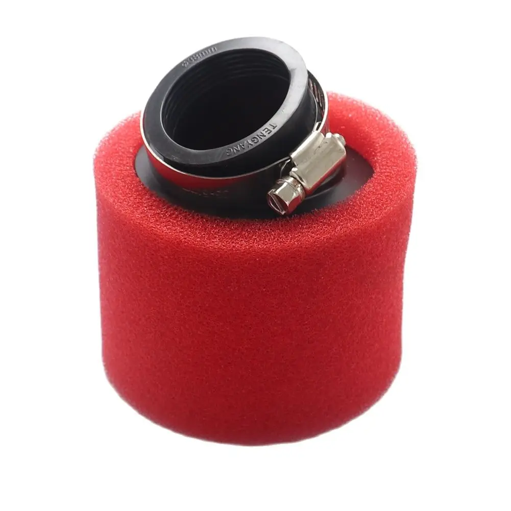 Black and Red Foam Air Filter 35mm 38mm 42mm 45mm 48mm 50mm 60mm Sponge Cleaner Moped Scooter Dirt Pit Bike Motorcycle