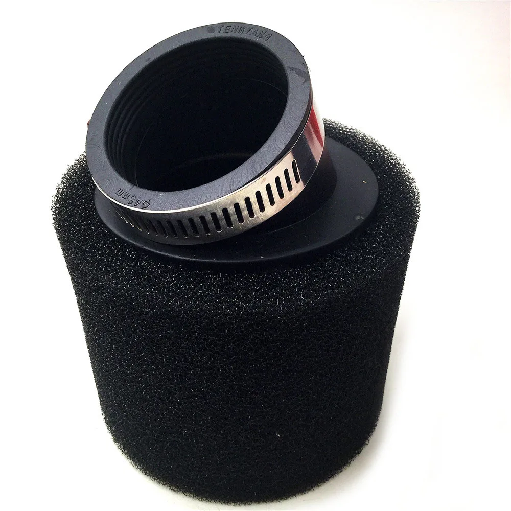 Black and Red Foam Air Filter 35mm 38mm 42mm 45mm 48mm 50mm 60mm Sponge Cleaner Moped Scooter Dirt Pit Bike Motorcycle