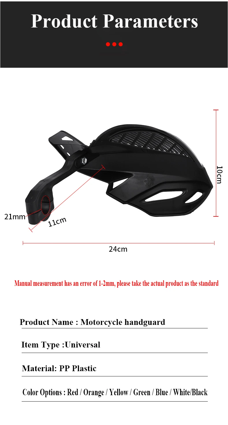 Motorcycle Handguard Hand Guard Protector For Moto Dirt Bike ATVS 22mm Handlebar