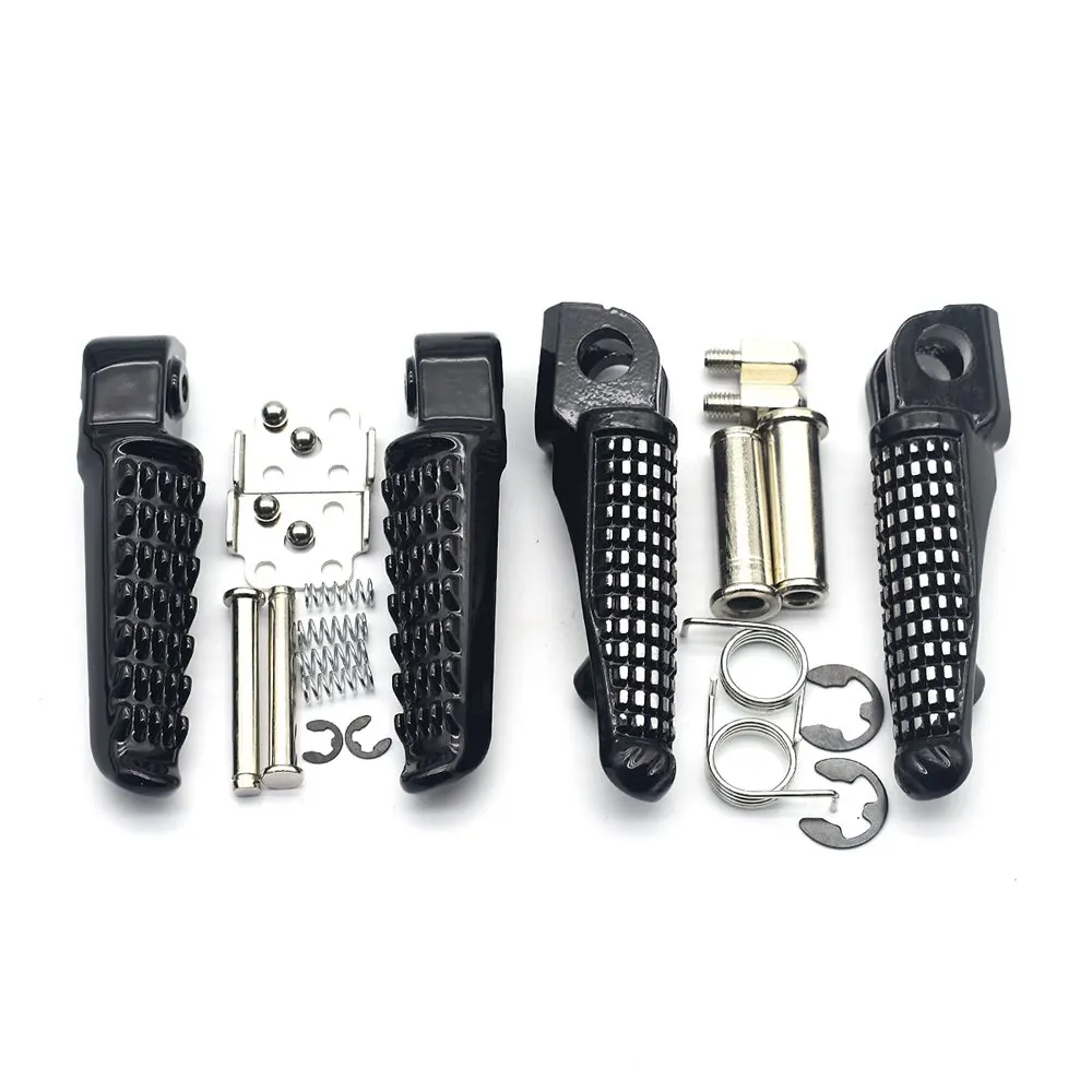 For Kawasaki ZX6R ZX636 ZX9R ZX10R ZX14 ZX-14 Z750 Z1000 ZZR1200 GTR1400 ZZR1400 ER6N Motorcycle Front Rear Footrests Foot pegs