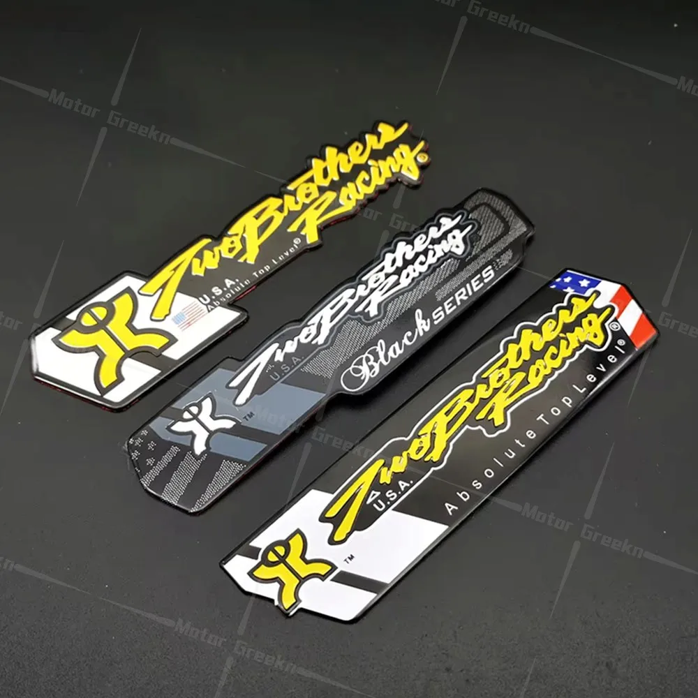 Motorcycle Exhaust Pipe Aluminium Decals Racing Muffler Stickers Accessories Emblem Waterproof For Arr-ow Leo-Vince MI-VV