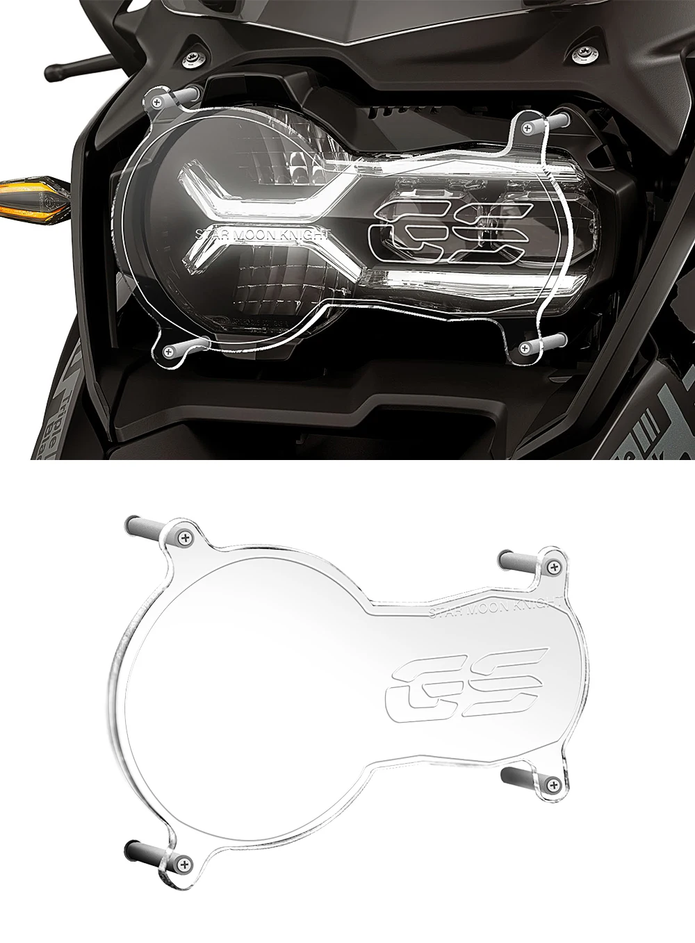 Motorcycle Acrylic Headlight Protector Light Cover Protective Guard For BMW R1200GS R1250GS R 1250 GS LC Adventure 2013 - 2023