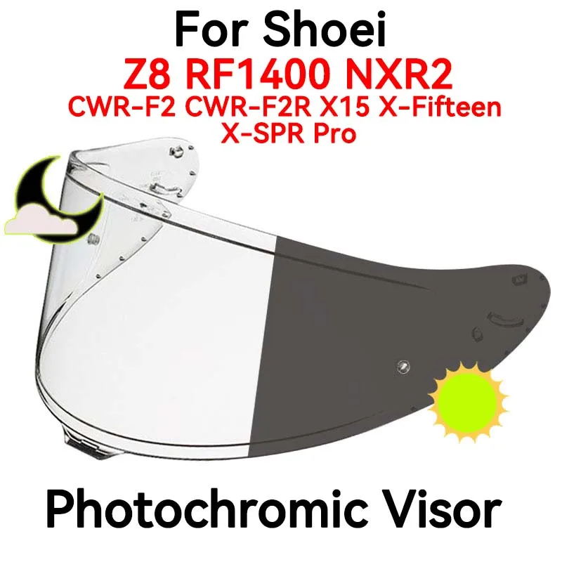 Photochromic Visor for SHOEI Z8 RF1400 RF-1400 NXR2 Helmet Glasses Screen Shield Windshield Accessories Parts Autochromic Lens