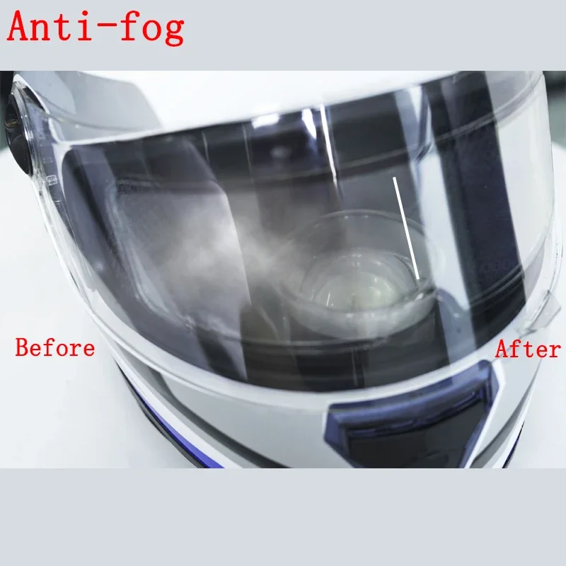 Universal Motorcycle Helmet Rainproof Film Safety Driving Durable Nano Coating Sticker Anti-Fog Film Moto Helmets Accessories