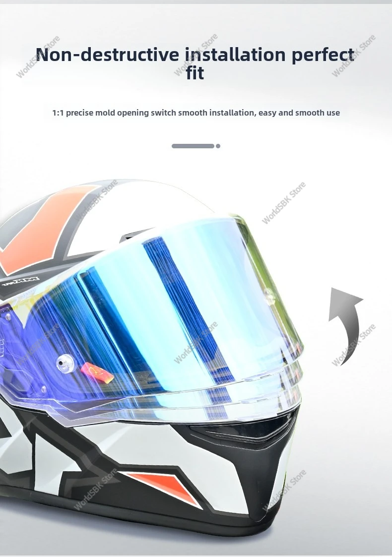 Visor For KYT TT Course Motorcycle Full Face Helmet Sun Visor