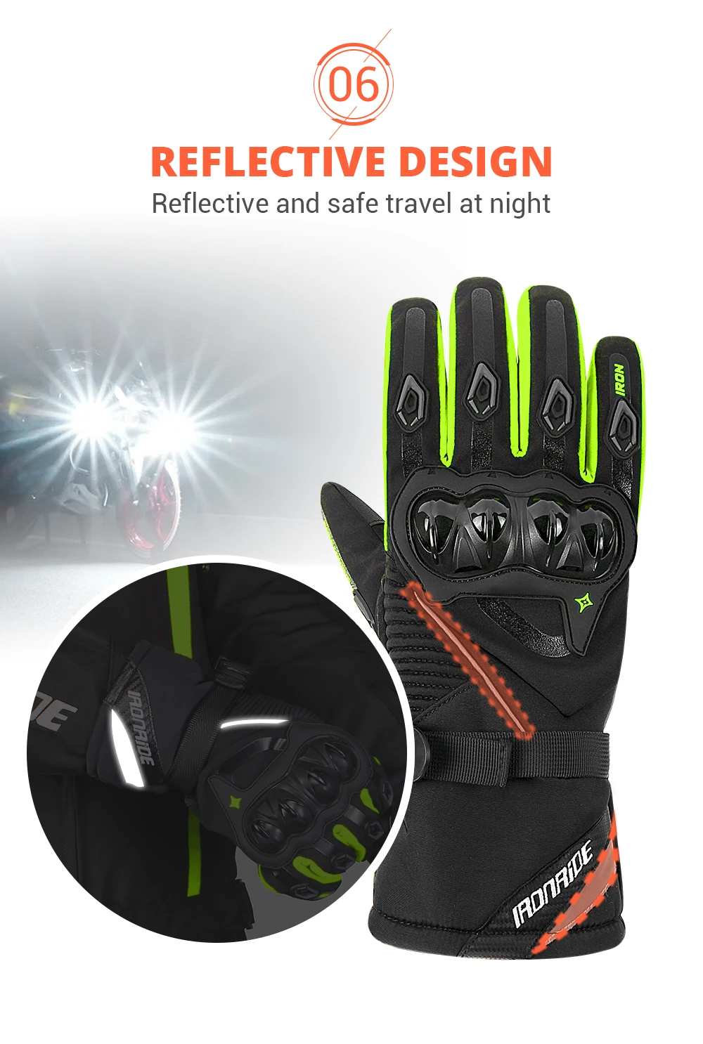 Winter Motorcycle Gloves Waterproof Gant Moto Warm Men Full Finger Moto Gloves Touch Screen Guantes Motorbike Riding Gloves