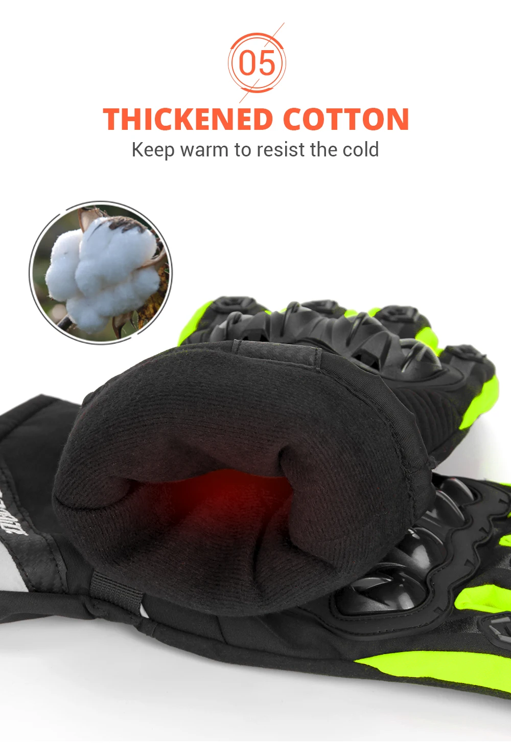 Winter Motorcycle Gloves Waterproof Gant Moto Warm Men Full Finger Moto Gloves Touch Screen Guantes Motorbike Riding Gloves