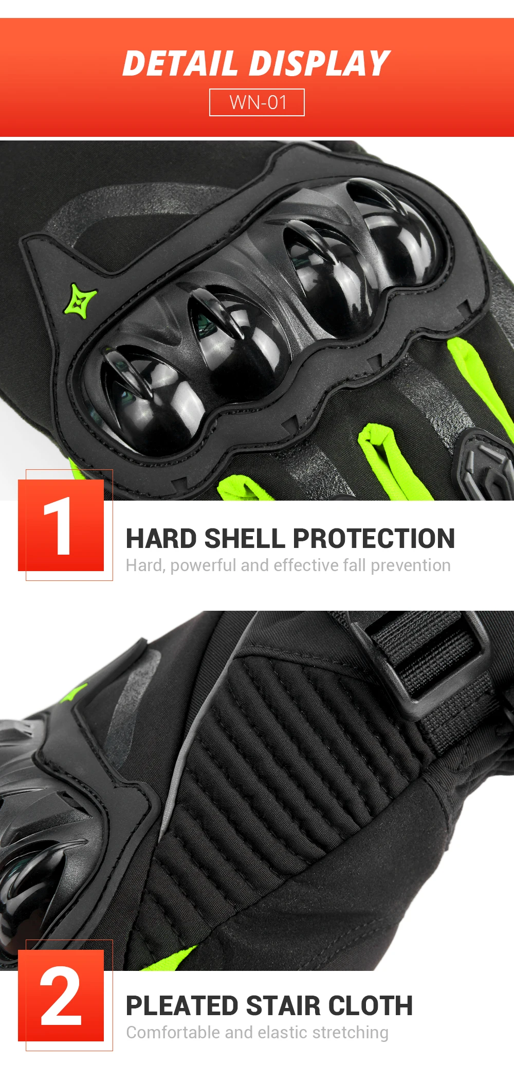 Winter Motorcycle Gloves Waterproof Gant Moto Warm Men Full Finger Moto Gloves Touch Screen Guantes Motorbike Riding Gloves