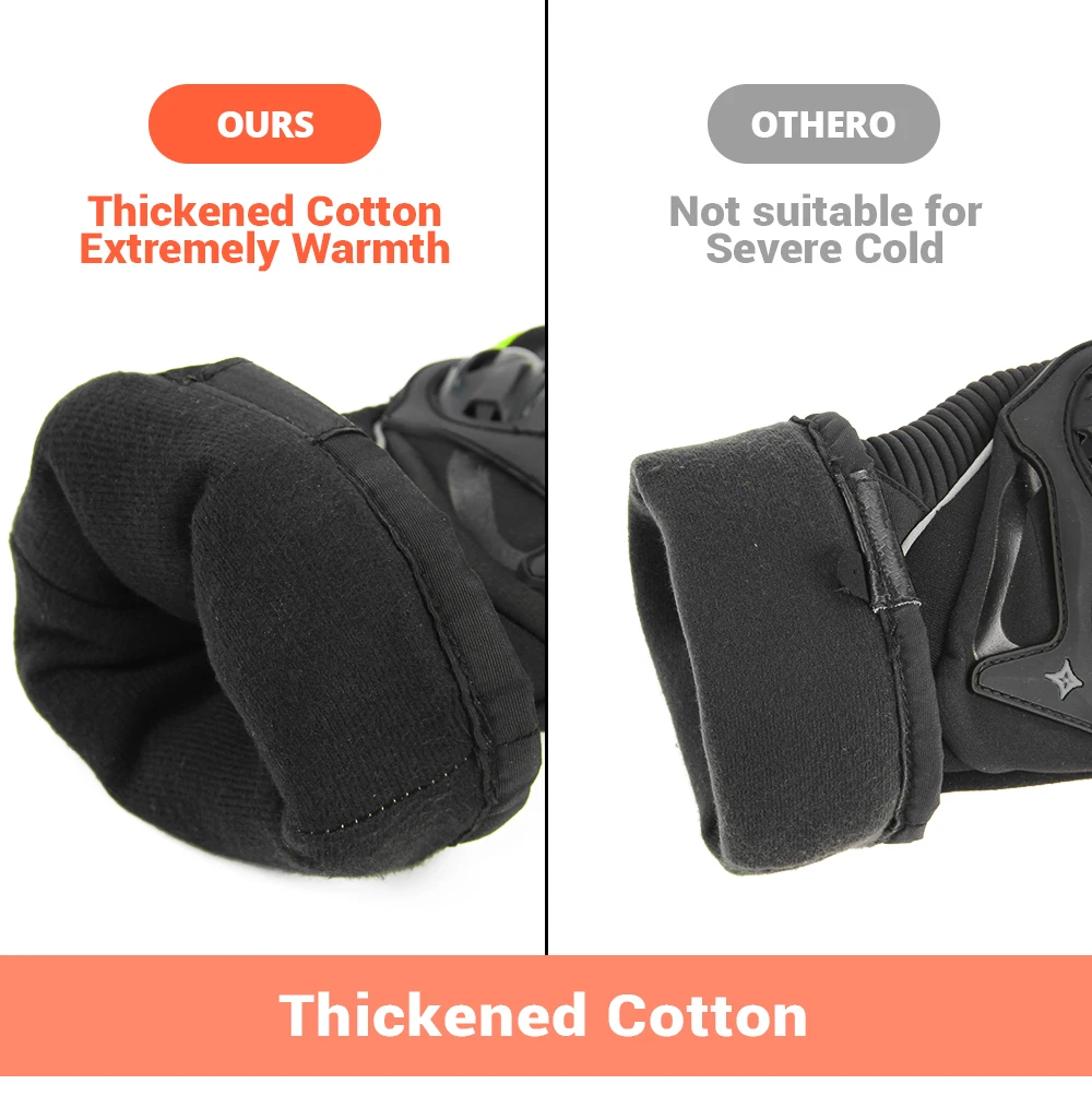 Winter Motorcycle Gloves Waterproof Gant Moto Warm Men Full Finger Moto Gloves Touch Screen Guantes Motorbike Riding Gloves