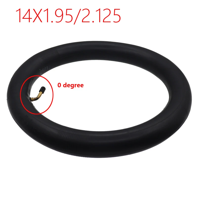 14 Inch 14x2.125 Butyl Inner Tube 14x1.95/2.125/2.35 for Ninebot One S2 A1 for Many Gas Electric Scooters E-Bike Unicycle Tyre