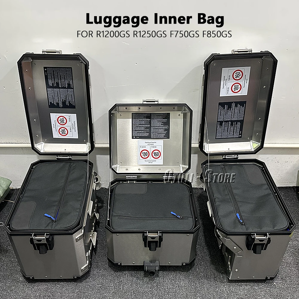 New Motorcycle Luggage Bag Black Inner Bags Blue Top Side Case Bag For BMW R1250GS R1200GS ADV F800GS F850GS F750GS