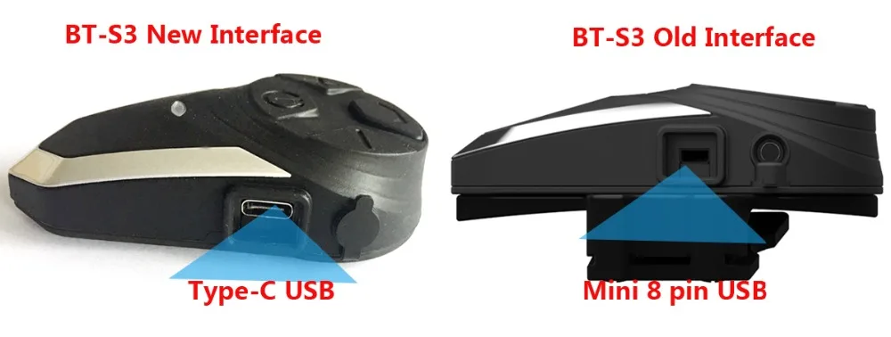 BT-S3NS Motorcycle Helmet Intercom Moto Helmet BT5.0 Headset Waterproof Intercomunicador BT Interphone FM